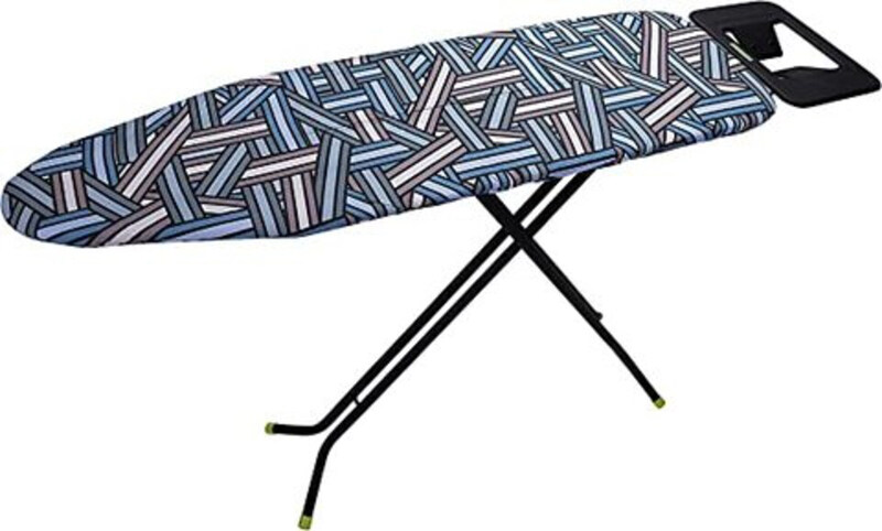 

Royalford Contemporary Lightweight Heat Resistant Ironing Board with Steam Iron Rest with Adjustable Height & Lock System, 110 x 34 cm, Multicolour