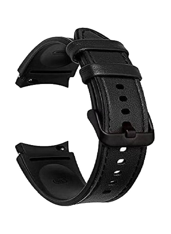 

Generic Leather Replacement Band for Samsung Galaxy Watch 4, Black