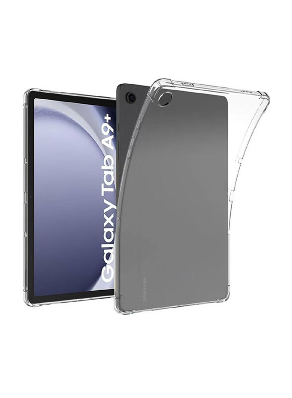 

Hyx Samsung Galaxy Tab A9 Plus/A9+ Protective Ultra Clear Soft Flexible TPU Skin Bumper Back Mobile Phone Case Cover, Clear