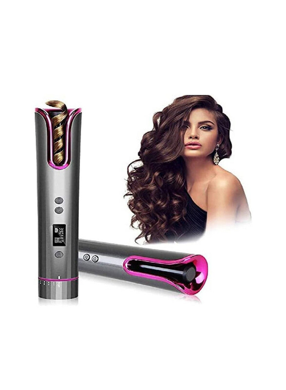 

Xiuwoo Cordless Wireless Automatic Hair Curler with LCD Temperature Display and Timer, Multicolour