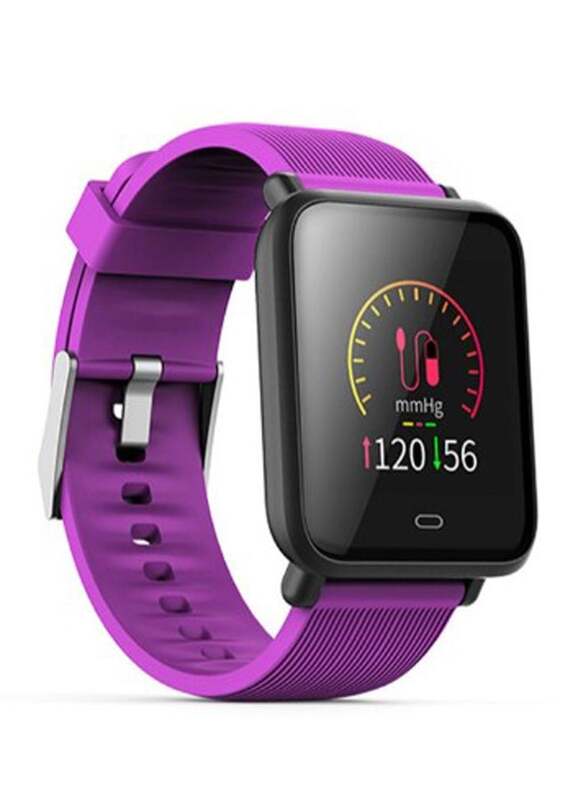 Q9 Waterproof Sports Heart Rate Monitor Smartwatch Purple DubaiStore Dubai