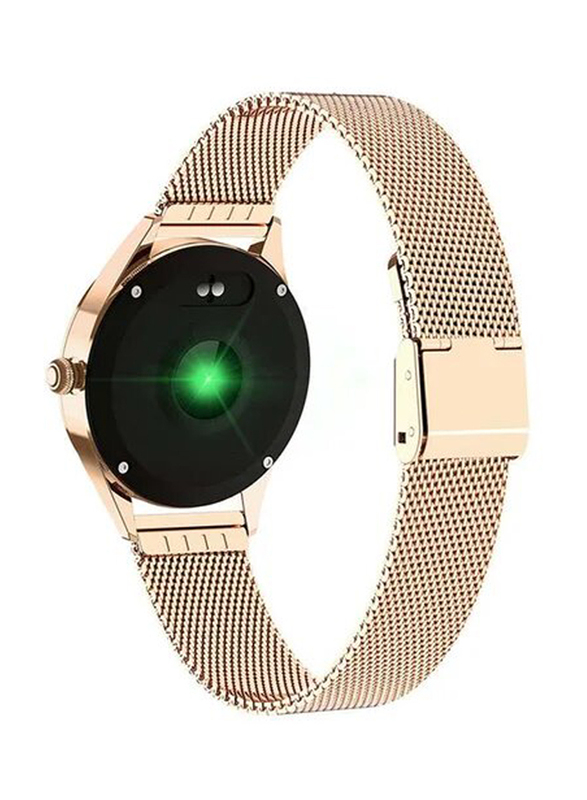 Wownect Watch Smartwatches, Gold Case With Gold Sport Band