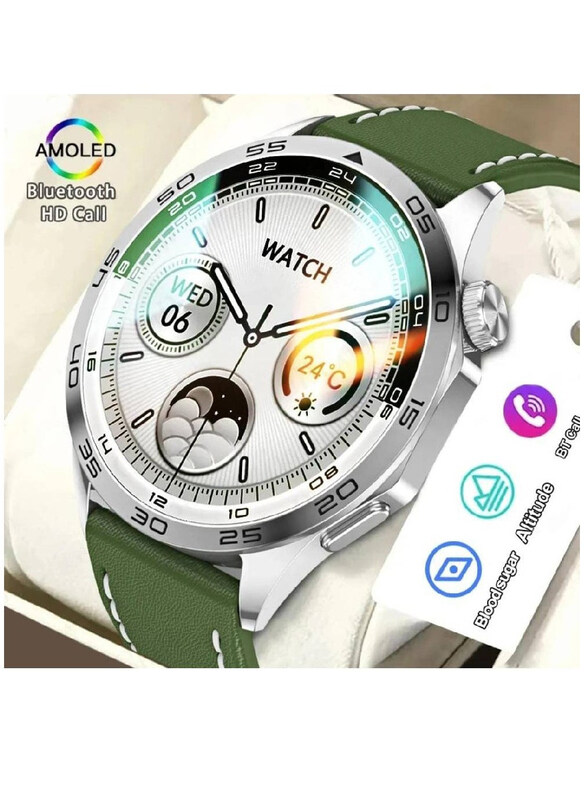 

Hyx New Super AMOLED Bluetooth Calling Smartwatch, Green