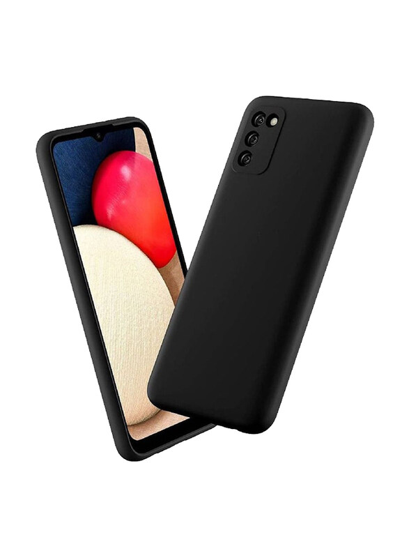

Generic Samsung Galaxy A02s Protective Soft Silicone Mobile Phone Case Cover, Black