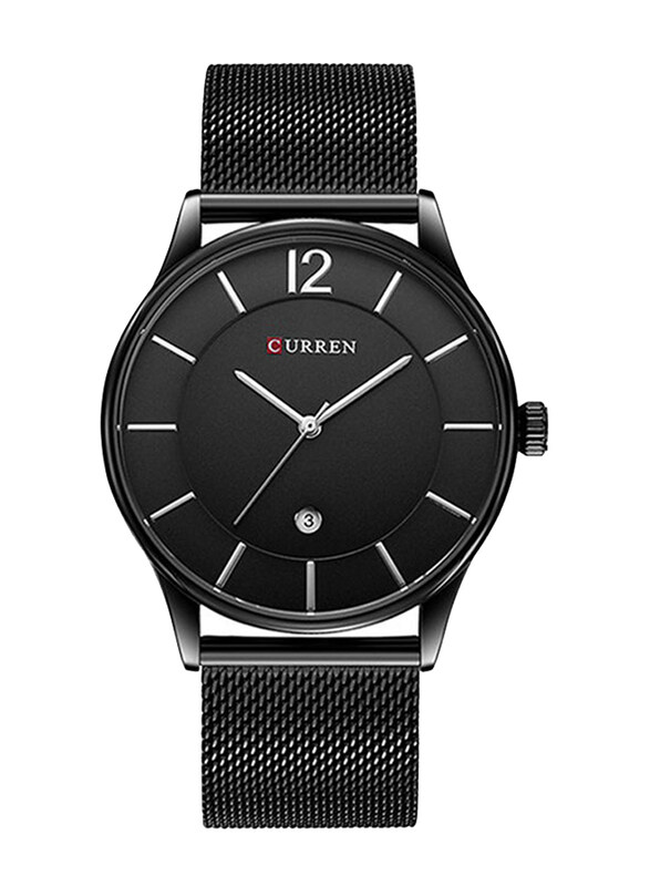 

Curren Analog Watch for Men with Metal Band, Water Resistant, 8231, Black