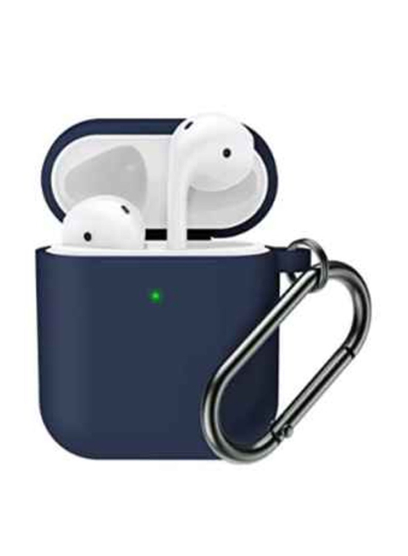 Apple AirPods 1 & 2 Silicone Protective Soft Case Cover, Blue