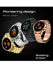 Haino Teko Germany 2023 Smartwatch, Newly Launched Bluetooth Calling Full Screen Touch Heart Rate Monitoring, Black