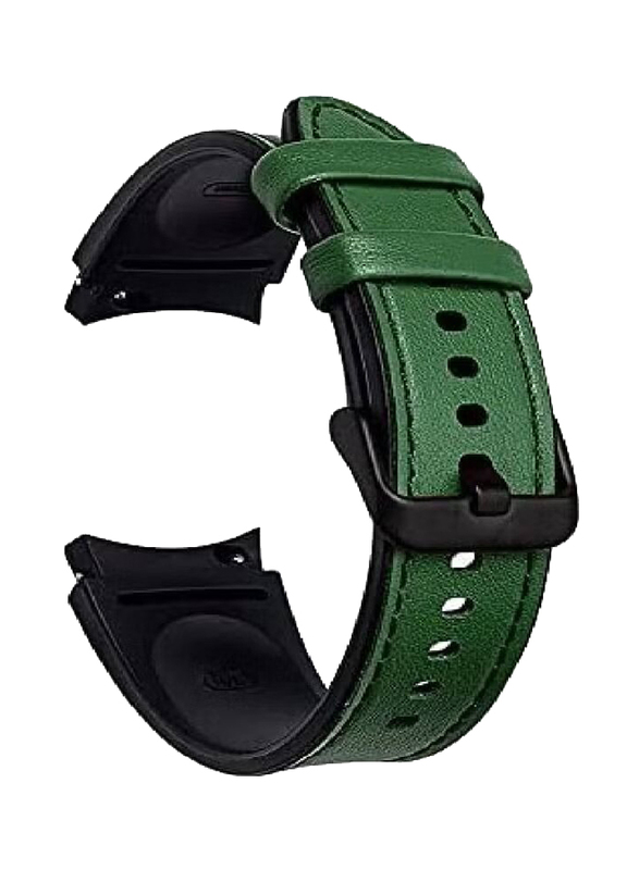 Replacement Leather Band For Samsung Galaxy Watch 4, Green