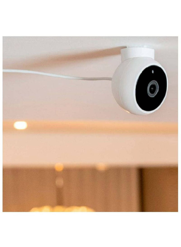 Home Security Camera 2K Magnetic Mount, White