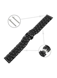 Magic 2 Classic Stainless Steel 22mm Smartwatch Strap Band for Huawei Smart Watch Gt2/GT/Honor, Black