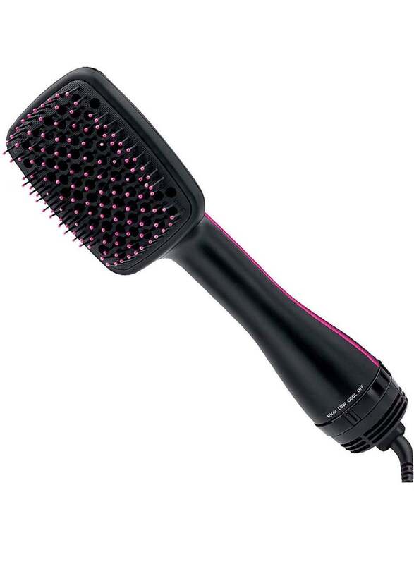 Professional Multi-Function One-Step Hair Dryer and Styler For Smooth Hair Black