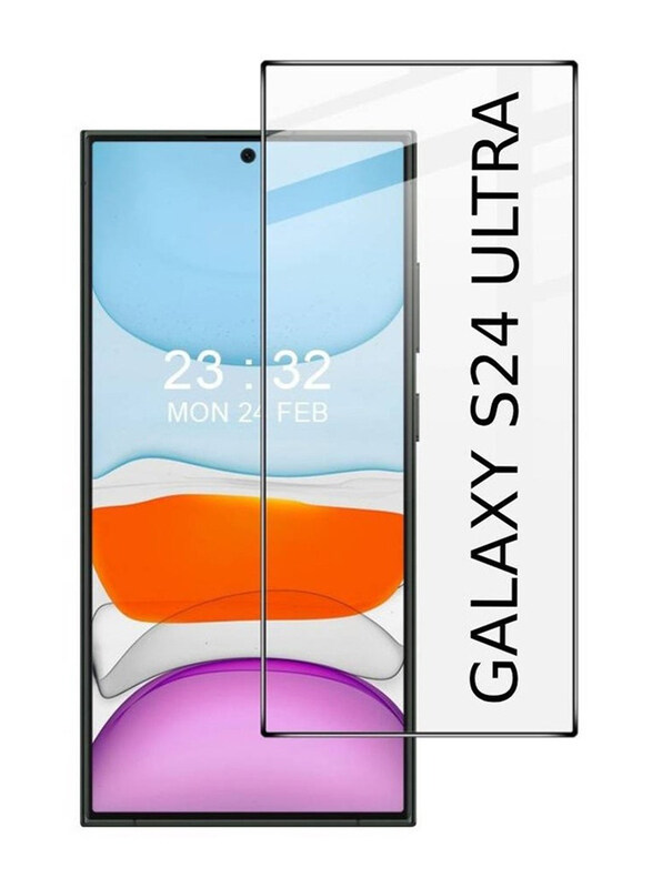 

Generic Samsung Galaxy S24 Ultra 5G Full Glue Tempered Glass Screen Protector, Clear