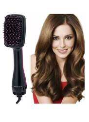 Professional Multi-Function One-Step Hair Dryer and Styler For Smooth Hair Black