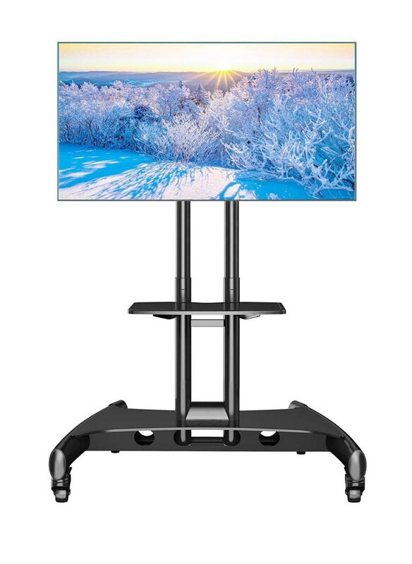 

Generic Mobile TV Stand Cart Trolley with Height Adjustable, No-slip Floor Stand Mount for 32-75 Inch HDR & LCD TV Screens, Black