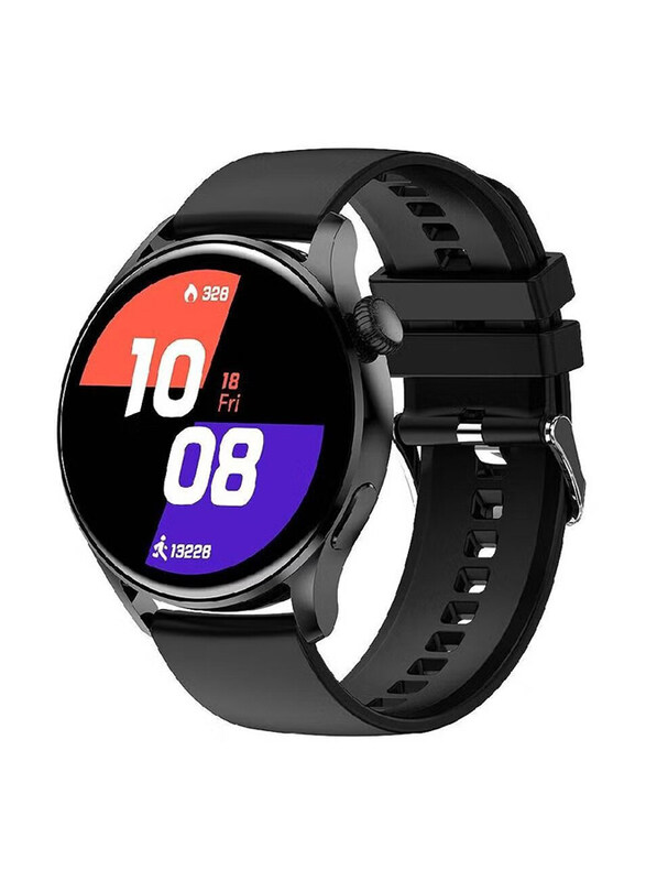 

Generic 46mm Display Fitness Tracker, Heart Rate Blood Pressure Oxygen Exercise Meter Step Information Sports Digital, Black