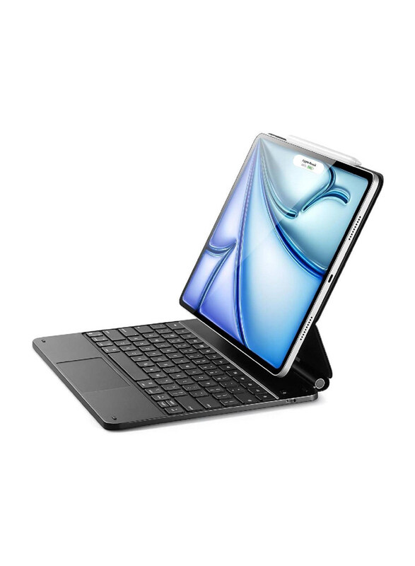 

Generic Magnetic Wireless English Keyboard Case with Precise Touchpad, Black