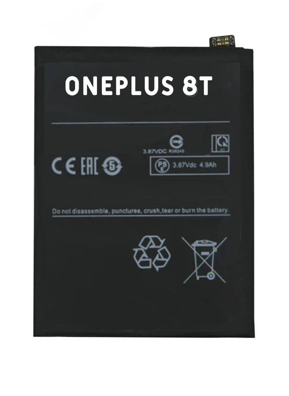 

Hyx OnePlus 8T Replacement High Quality Original Battery, Black