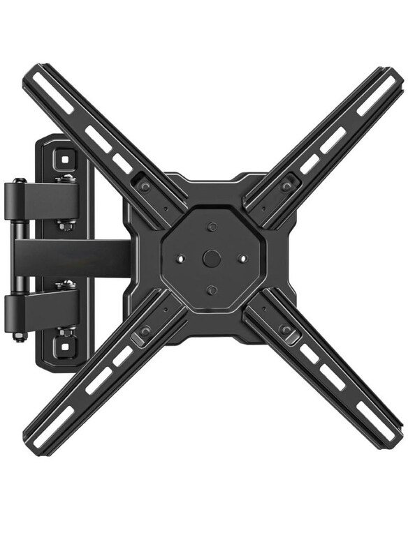 

Universal Hyx Full Motion TV Wall Mount Fits For Most 26-55 Inch Extension Arm With Swivel Articulating Arm Rotation & Tilt, Black
