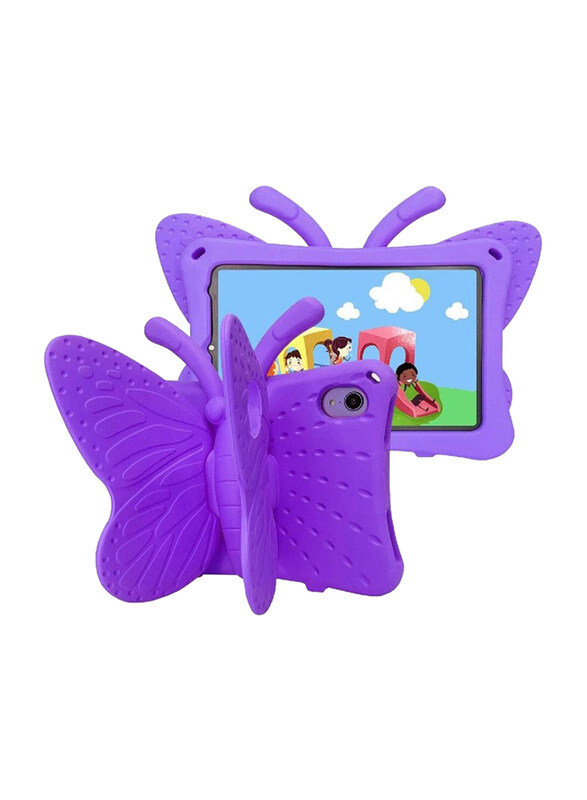 

Generic Apple iPad Mini 6th Generation Kids EVA Butterfly Stand Soft Tablet Case Cover, Purple