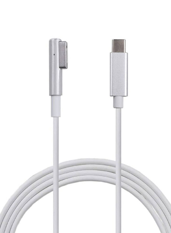 60W USB Type-C to Magnetic Charging Cable for Apple MacBook Air Pro L-Tip, White