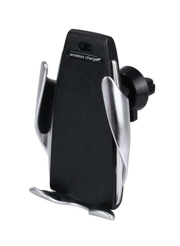 Automatic Wireless Fast Charger And Phone Holder Silver/Black