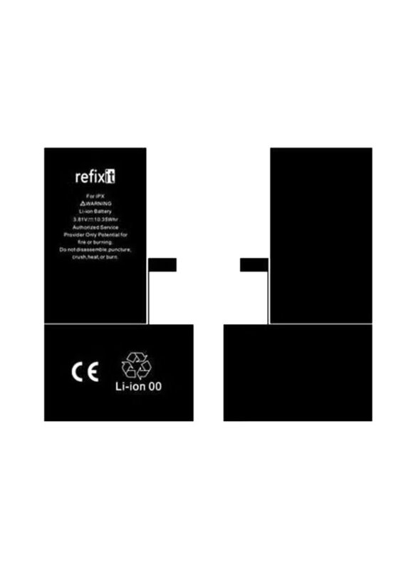 

Refixit Apple iPhone X 2716.0 mAh Replacement Battery, Black