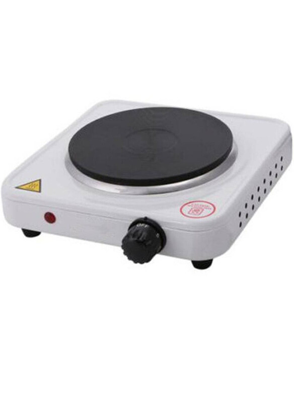 

Generic Electric Single Hot Plate with Overheat Protection for Home Camping & Caravan Cooking, White