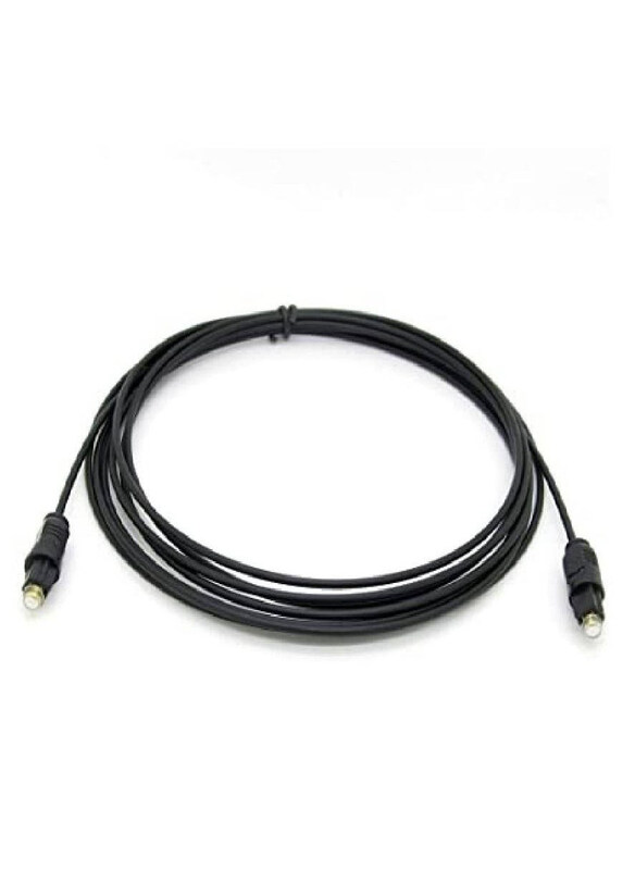 

Generic 3-Meter Digital Audio Optical Cable, Digital Optical Audio Male to Digital Optical Audio Male for Sound System, Black