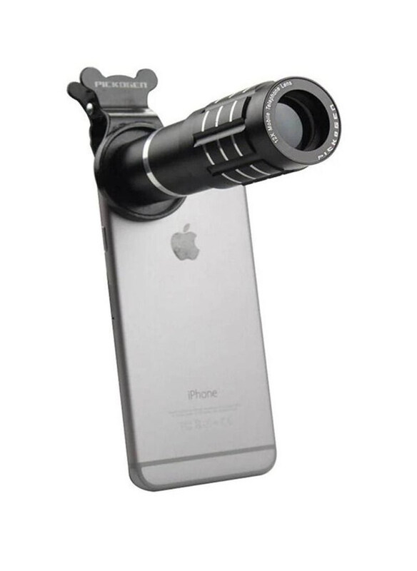 

Generic Aluminum Cellphone Mobile Lens 12X Zoom Telescope Camera Lens, Black