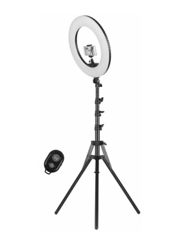 

Generic LED Ring Light Kit, 18 Inch, Black/White