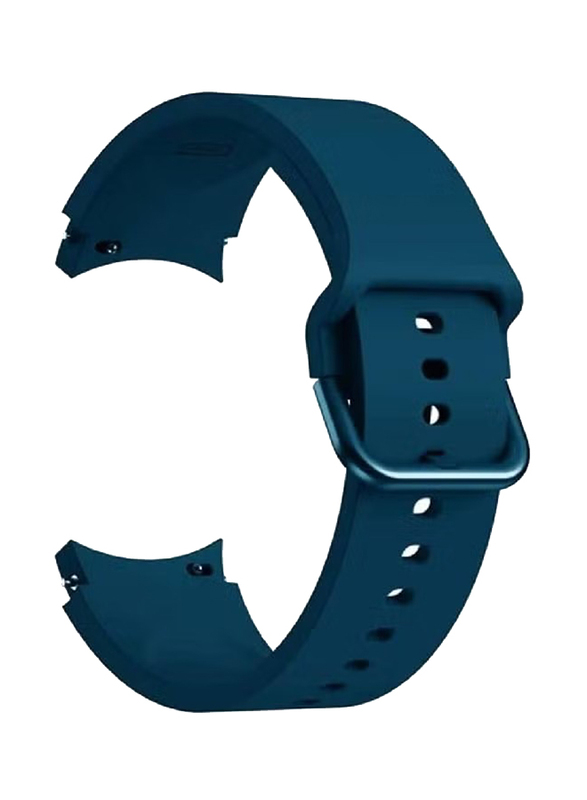 Soft Silicone Sport Band For Samsung Watch 4/Watch 4 Classic, Dark Blue