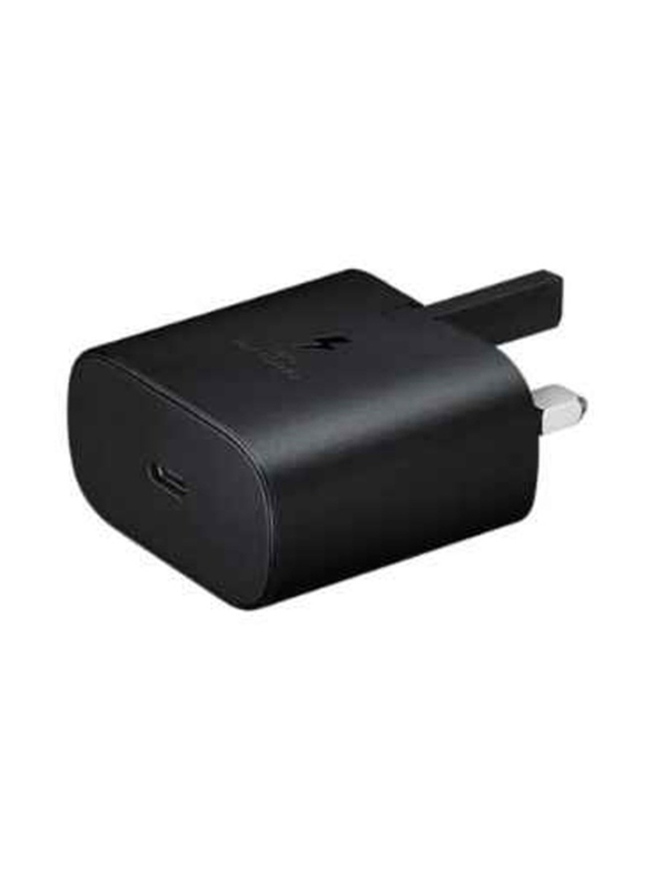 3 Pin Super Fast USB Type C Wall Charger, Black