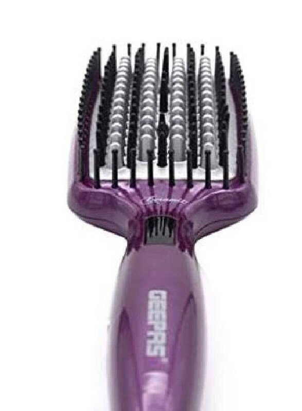 

Geepas Beauty Ceramic High Quality Hair Dryer Brush, GHBS86012, Purple