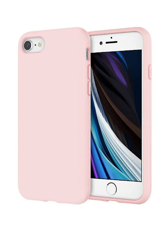 

Generic Apple iPhone Se 2020 7/8 Microfiber Lining Silicone Protective Mobile Phone Case Cover, Pink