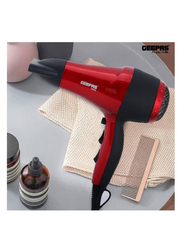 Geepas 2000W 2 Speed 3 Heat Cool Shot Ionic Hair Dryer, Red