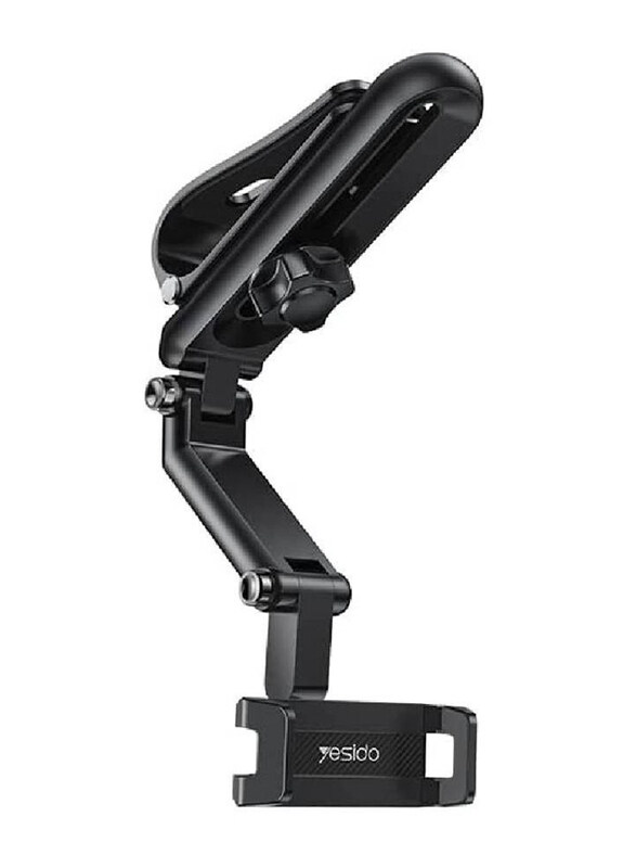 

Yesido Sun Visor Car Universal Clip 360 Degree Adjustable Cell Phone Stand Rearview Mirror Cradle, C194, Black