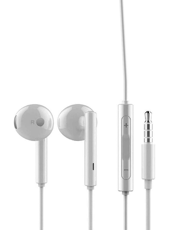 Wired In-Ear Earphones with Mic for Nexus 6P, P8, P8 lite, P9, Y6, Y5, Y3, G7, MATE S, MateBook Mobile Phone, White