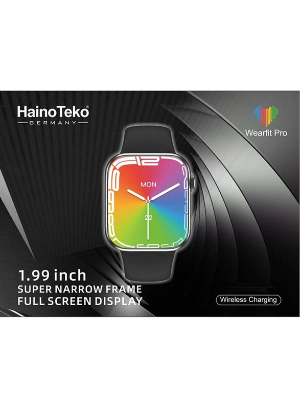 Haino Teko 1.99-inch Full Touch Bluetooth Smartwatch, Black