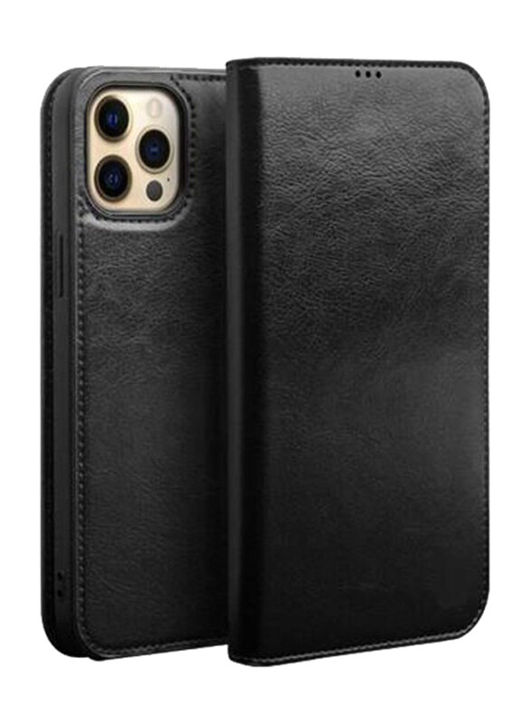 

Generic Apple iPhone 13 Pro Max Leather Folio Flip Mobile Phone Case Cover, Black