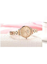 Curren Analog Watch for Women with Stainless Steel Band, 2724623043067, Rose Gold