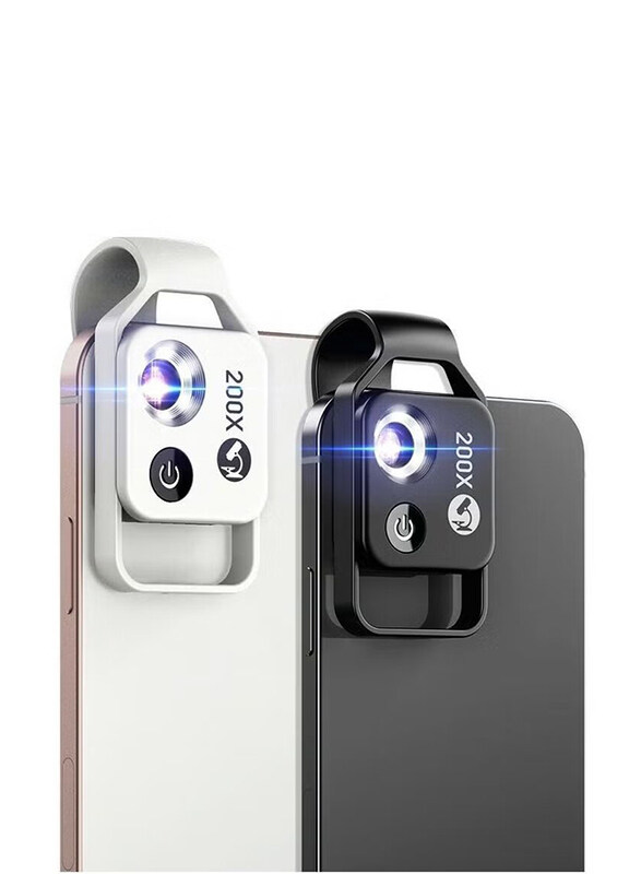 

Lens Star CPL Lens 200X Mini Pocket Mobile Phone Microscope with LED Light & Universal Clip Portable Digital Magnifier Camera Accessory, Black