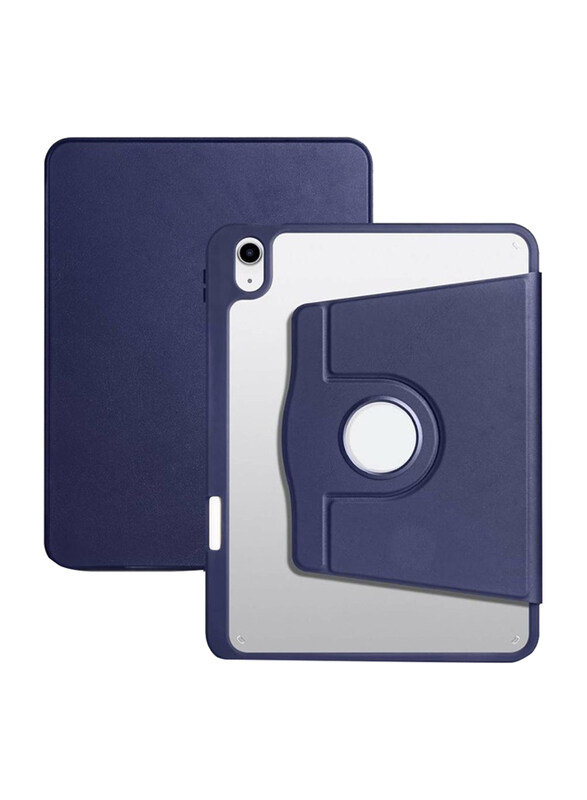 

Hyx Apple iPad 10th Gen 10.9 Inch 2022 360 Rotating Stand Smart Tablet Flip Case Cover, Blue