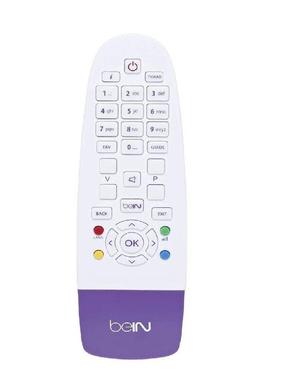 

Bein Sports Receiver Remote Control, White/Purple