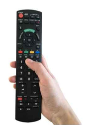 TV Remote Control Works for All Panasonic Plasma Viera HDTV 3D LCD LED TV, Black