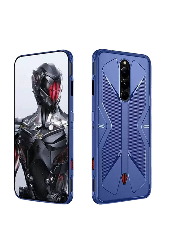 

Olliwon Nubia Red Magic 8 Pro/8 Pro+ Protective Shockproof Soft Silicone Back Mobile Phone Case Cover, Blue