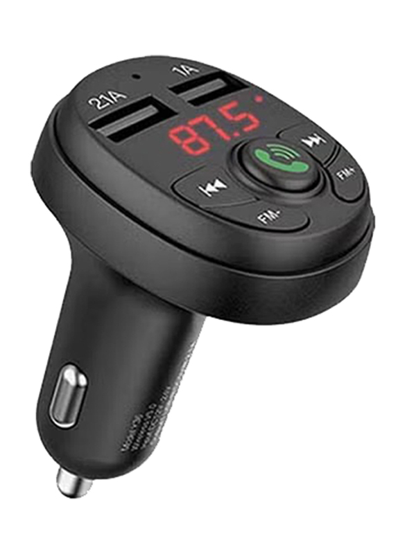 Yesido Dual USB FM Transmitter Car Charger, Black