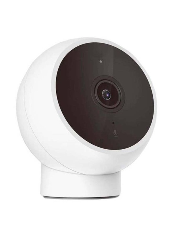 XiuWoo Home Security Camera 2K Magnetic Mount, White