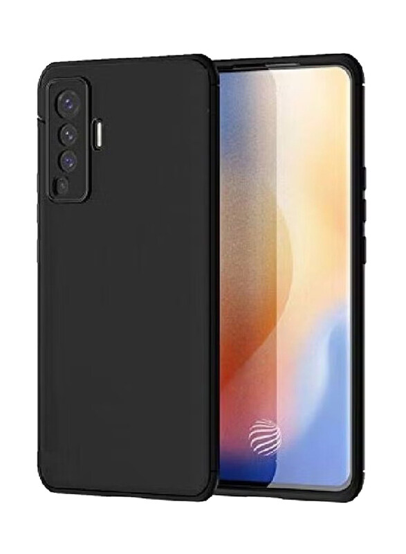 

Generic Vivo X50 Silicone Mobile Phone Case Cover, Black