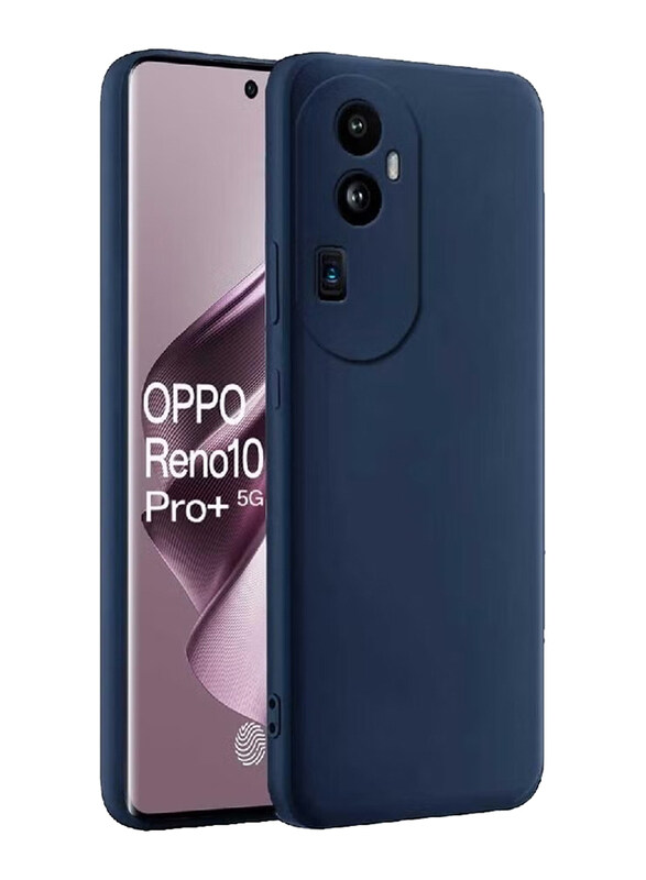 

Zoomee Oppo Reno 10 Pro Plus 5G Protective Liquid Silicone Rubber Camera Protection Ultra Slim Mobile Phone Back Case Cover, Blue