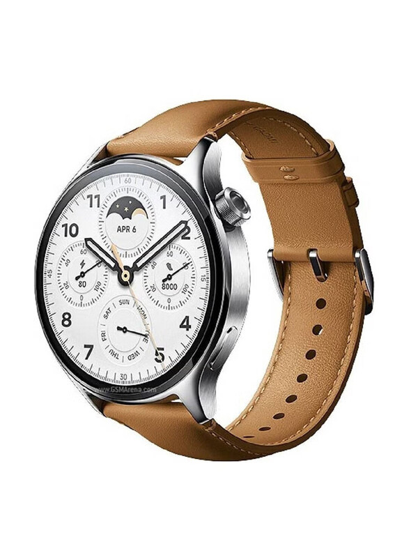 

Ics Replacement High Quality Leather Band for Xiaomi Watch S1 Pro, Brown